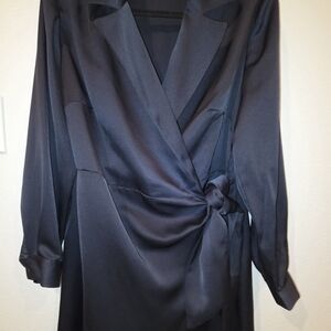 Eloquii Midnight Blue Wrap Dress